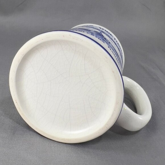 Vtg USS Yorktown CV 10 Coffee White Ceramic Mug Cup Charleston SC Souvenir Naval - Picture 7 of 12